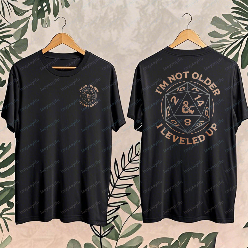 Esports Gaming Shirts - เสื้อยืดลายพิมพ์เรโทร Dungeons & Dragons สำหรับวันเกิด 