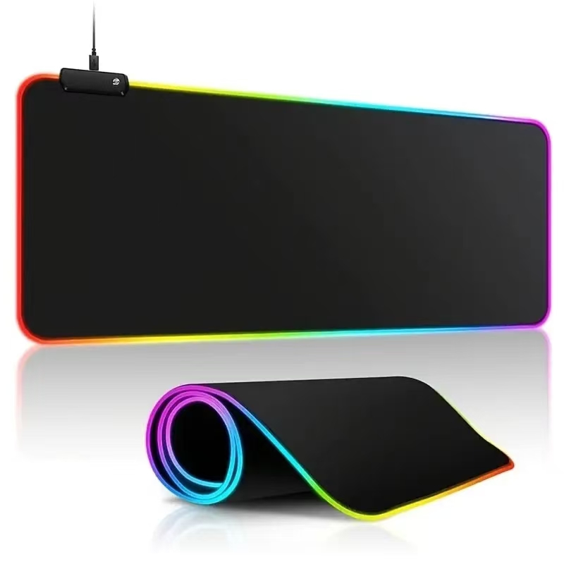 Esports Gaming Table - ไฟ LED Mousepad RGB แป้นพิมพ์โต๊ะ-MAT พื้นผิวที่มีสีสันเมาส์