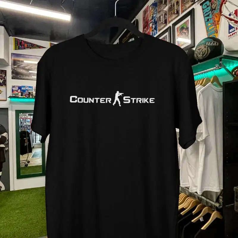 Esports Gaming Logos - เสื้อยืดโลโก้ข้อความวินเทจ คウンเตอร์สไตรค์ 1999 คลาสสิค เอฟพีเอส เกมมิ่ง