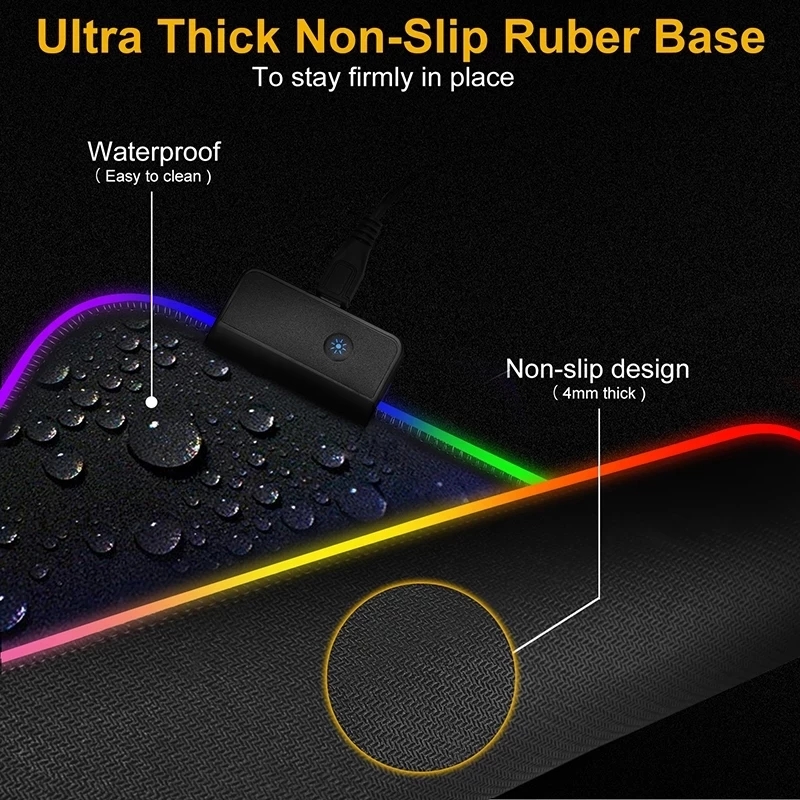 ไฟ LED Mousepad RGB แป้นพิมพ์โ - Esports Gaming Table บทวิจารณ์และราคา