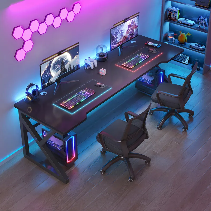โต๊ะคอมพิวเตอร์แบบคู่ ดีไซน์ทั - Esports Gaming Table บทวิจารณ์และราคา