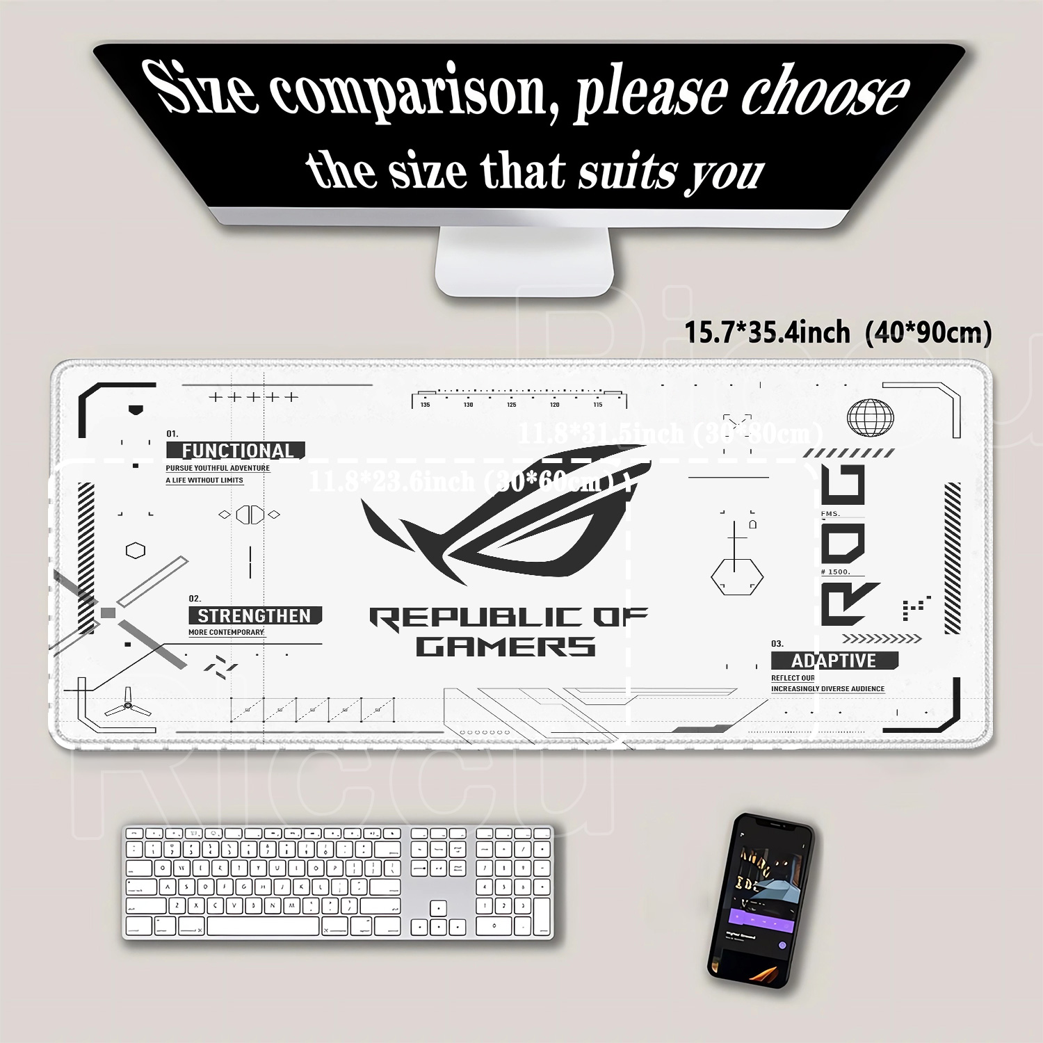 R-ROG แผ่นรองเมาส์สำหรับเล่นเก - Esports Gaming Table บทวิจารณ์และราคา