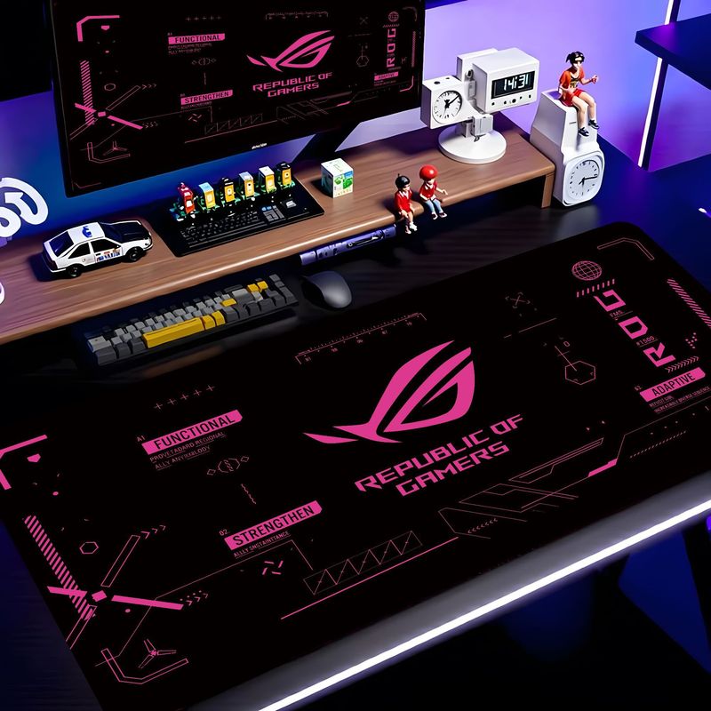 VIKAMA แบล็คพิงค์ ROG Tech Cir - Esports Gaming Logos บทวิจารณ์และราคา