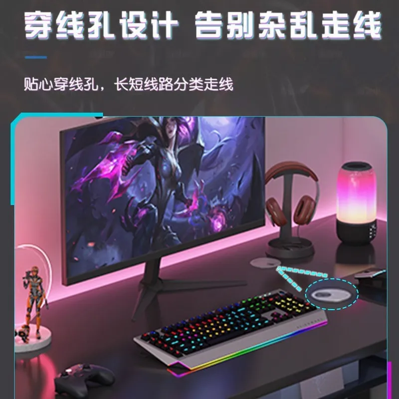 โต๊ะคอมพิวเตอร์แบบเรียบง่ายสำห - Esports Gaming Table บทวิจารณ์และราคา