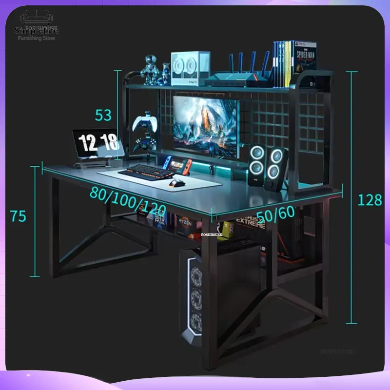 โต๊ะคอมพิวเตอร์สไตล์นอร์ดิก โต - Esports Gaming School บทวิจารณ์และราคา