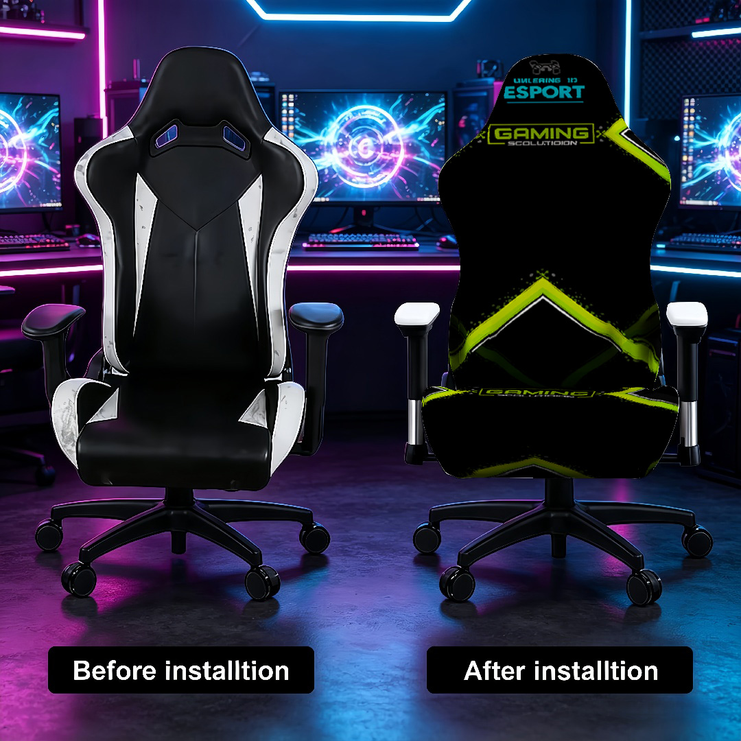 ผ้าคลุมเก้าอี้เกมมิ่งแบบยืดได้ - Esports Gaming Logos บทวิจารณ์และราคา