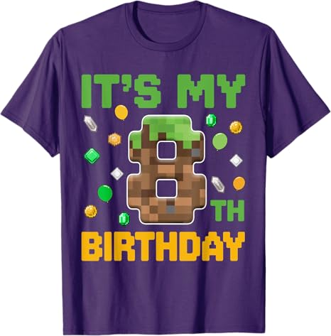 Birthday Boy It's My 8th Birth - Esports Gaming Shirts บทวิจารณ์และราคา