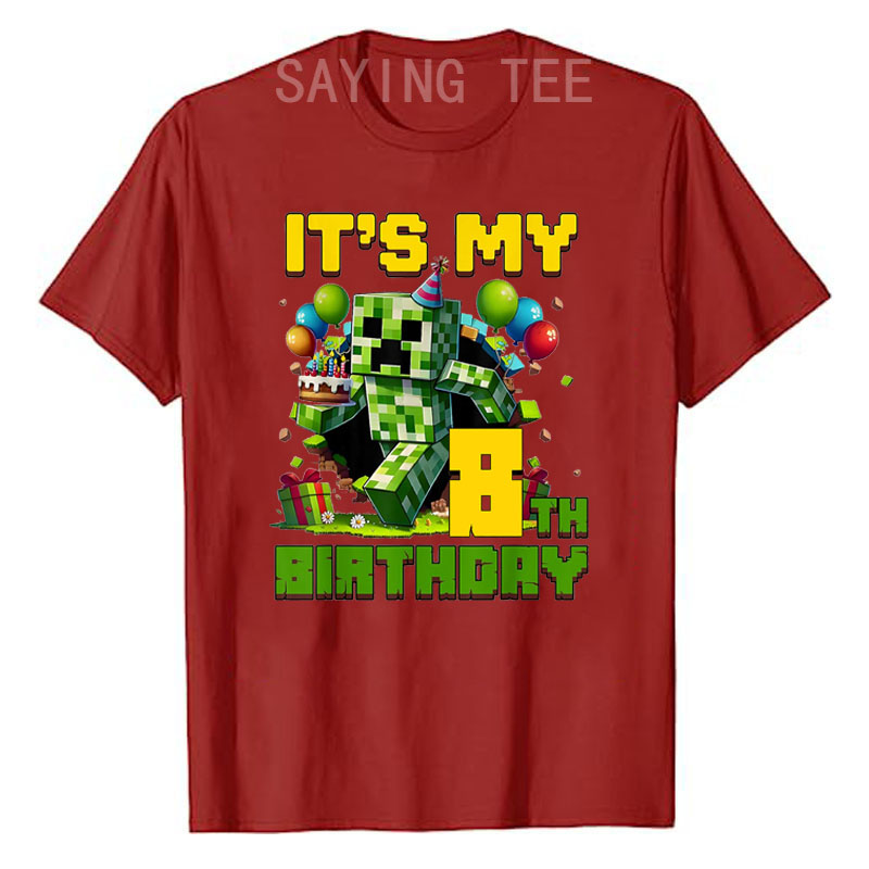 Birthday Boy It's My 8th Birth - Esports Gaming Shirts บทวิจารณ์และราคา